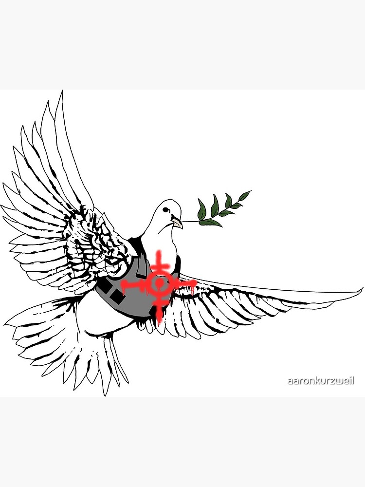 大幅値下げ・Banksy バンクシー Armoured Dove 鳩 ポスター