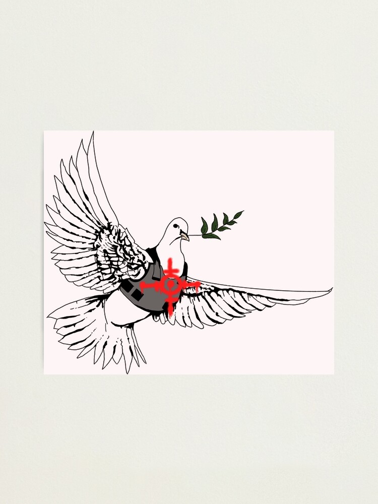 大幅値下げ・Banksy バンクシー Armoured Dove 鳩 ポスター 大幅値下げ・Banksy バンクシー Armoured Dove 鳩 ポスター