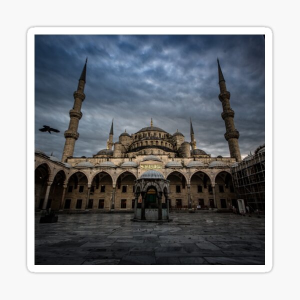 Islam Bleu Mosquée Istanbul Turkey Mur Fenêtre Autocollant Mural 16703711ww 