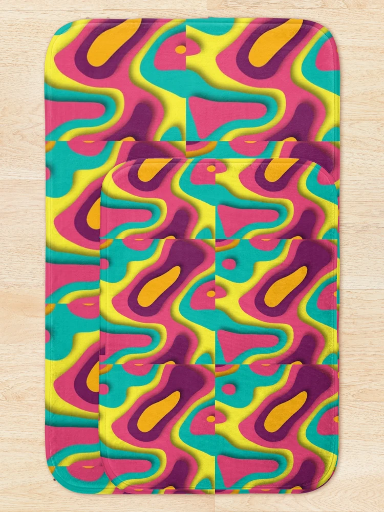 Thumbnail 5 of 6, Bath Mat, Colorful designed and sold by Raju2018.