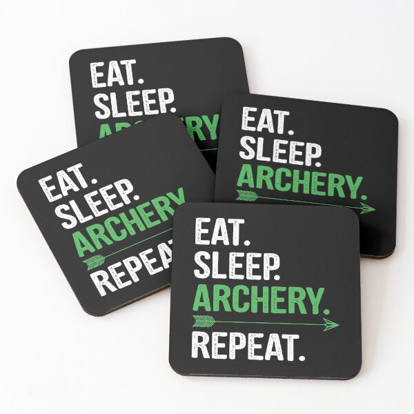 Item preview, Eat Sleep Archery Repeat Funny Bow And Arrow Design designed and sold by tshirtexpressiv.