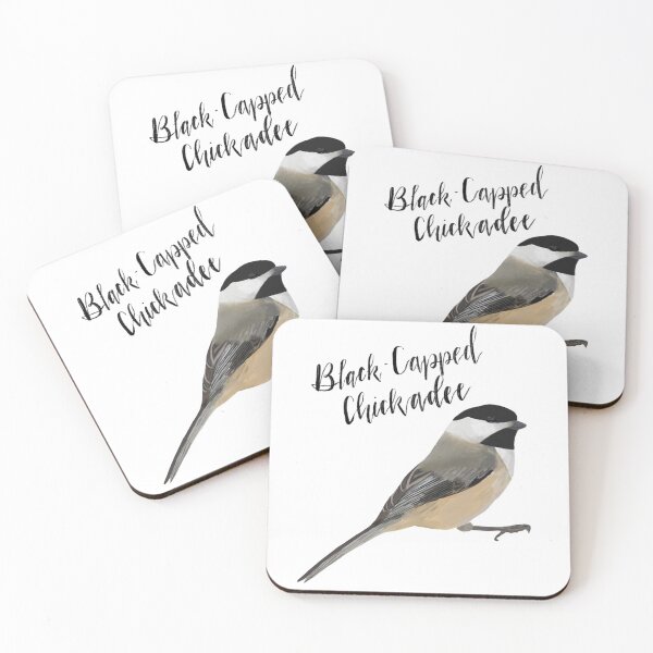 Item preview, Black Capped Chickadee Sticker designed and sold by Anna Baronsky.