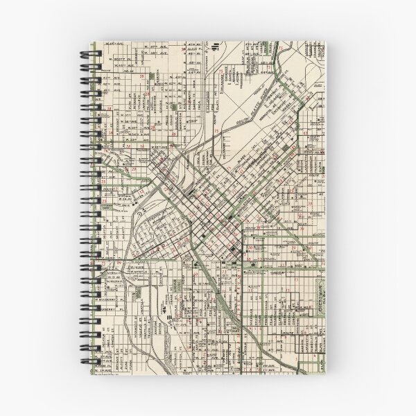 Item preview, Vintage Map of Denver Colorado (1920) designed and sold by BravuraMedia.