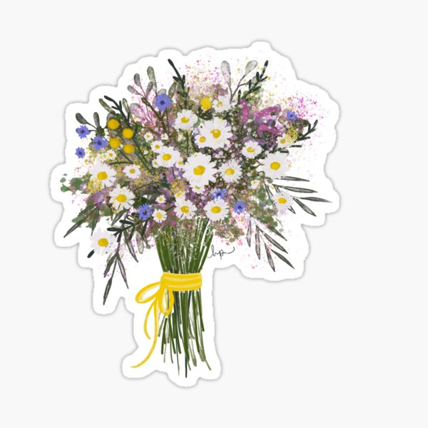 Wildflower Bouquet  Sticker