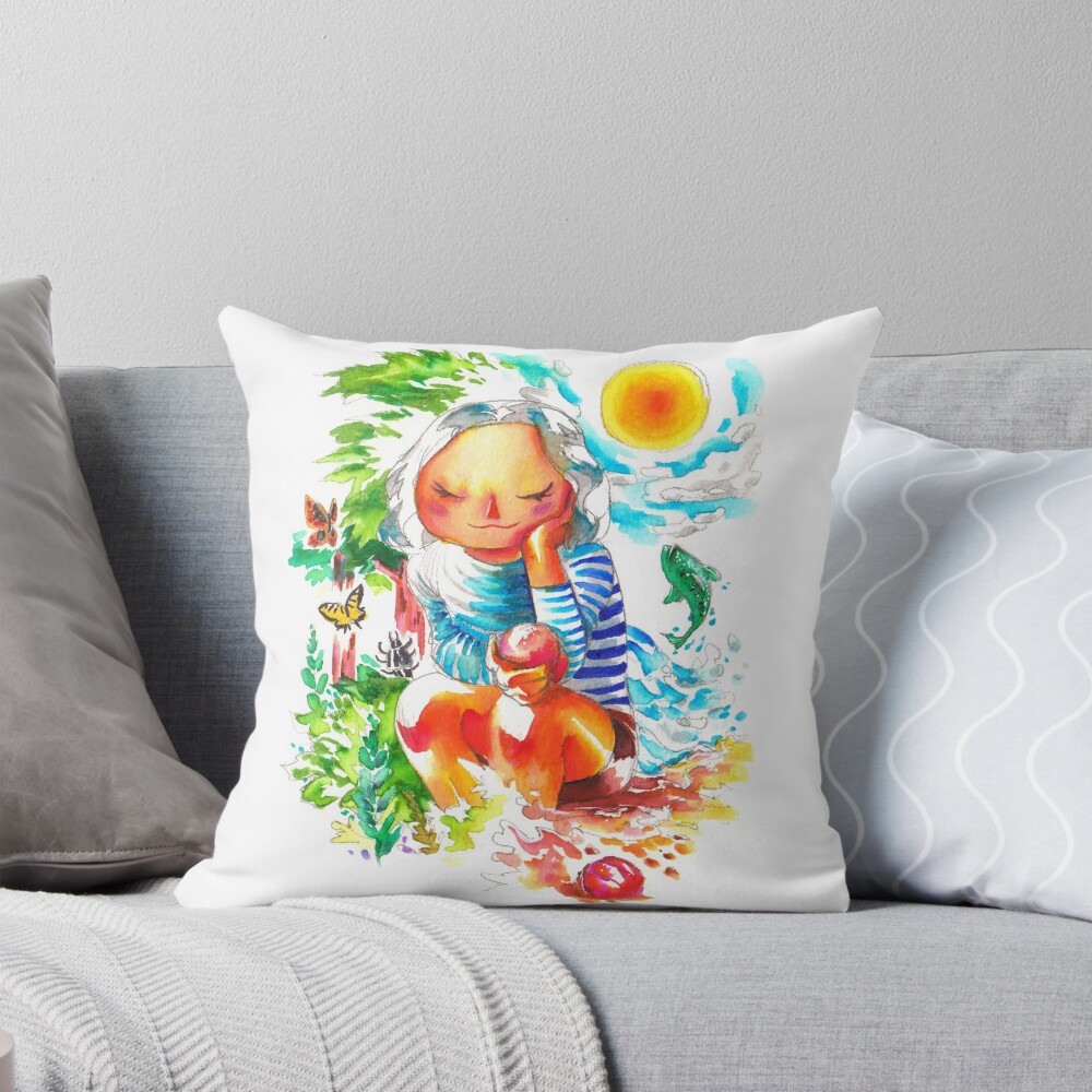 Item preview, Throw Pillow designed and sold by raphcrow.