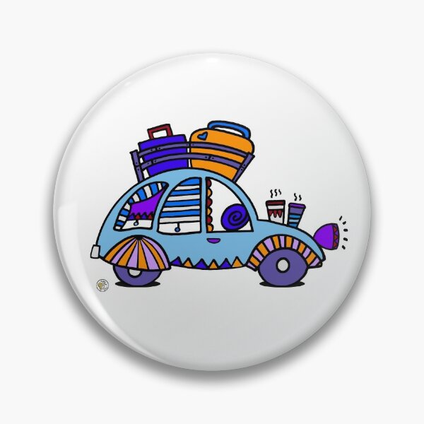 Item preview, cute blue 2CV car vehicle cute travel design 01 designed and sold by mellowdays.