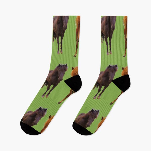 Item preview, Three Icelandic horses on greenery designed and sold by AHELENE.