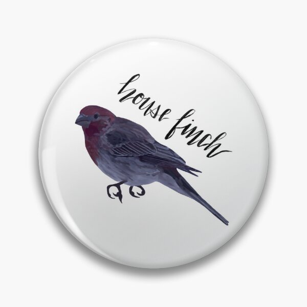 Item preview, House Finch Bird Labeled designed and sold by Anna Baronsky.