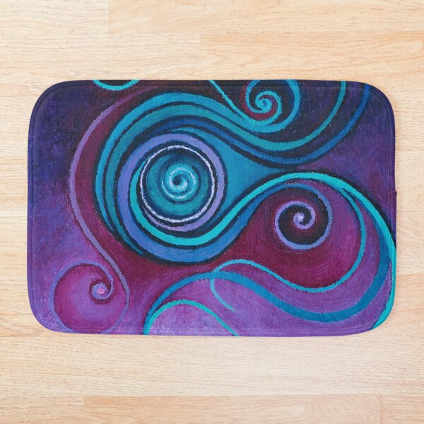 Cosmic Spiral Bath Mat