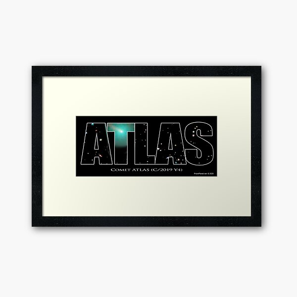 Comet Atlas Framed Art Print