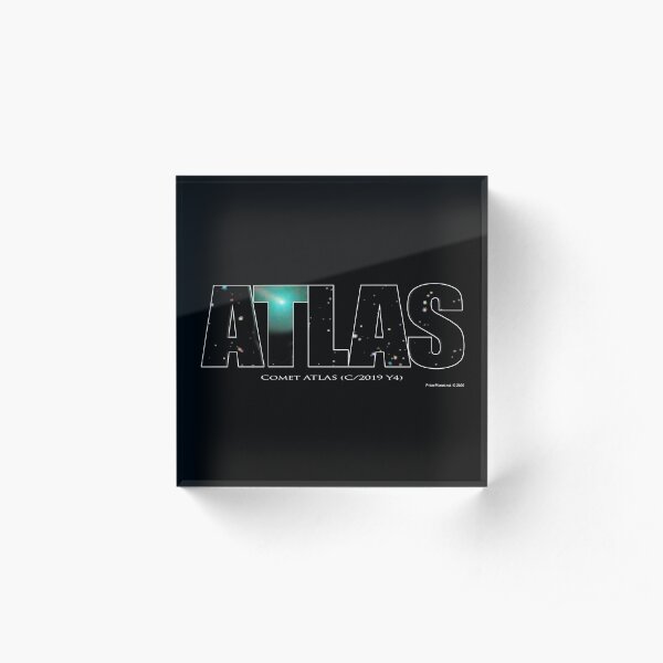 Comet Atlas Acrylic Block