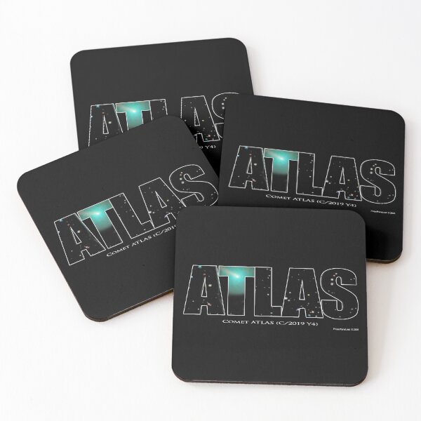 Comet Atlas Coasters (Set of 4)