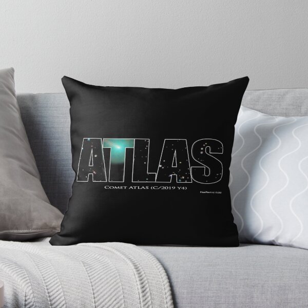 Comet Atlas Throw Pillow