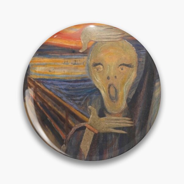 Item preview, Strike a pose and scream - Edvard Munch The Scream altered painting designed and sold by MindChirp.