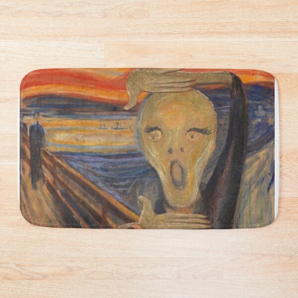 Item preview, Strike a pose and scream - Edvard Munch The Scream altered painting designed and sold by MindChirp.