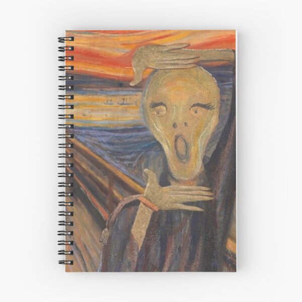 Item preview, Strike a pose and scream - Edvard Munch The Scream altered painting designed and sold by MindChirp.