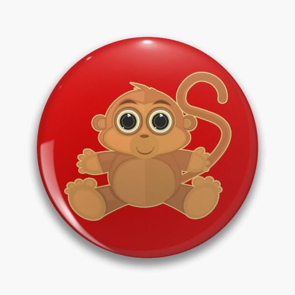 Item preview, Monkey - Red designed and sold by Adamzworld.