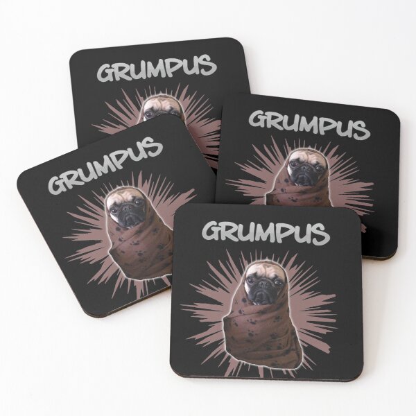 Item preview, Grumpus Pug in a blanket designed and sold by strengthdesign.