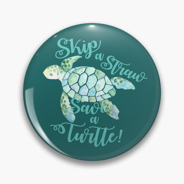 Item preview, Skip a straw save a turtle #climateactionrb designed and sold by ApricotBlossom.