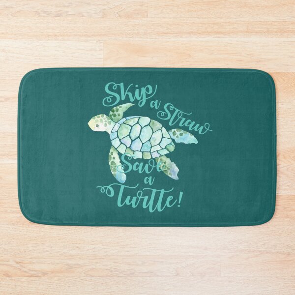 Item preview, Skip a straw save a turtle #climateactionrb designed and sold by ApricotBlossom.