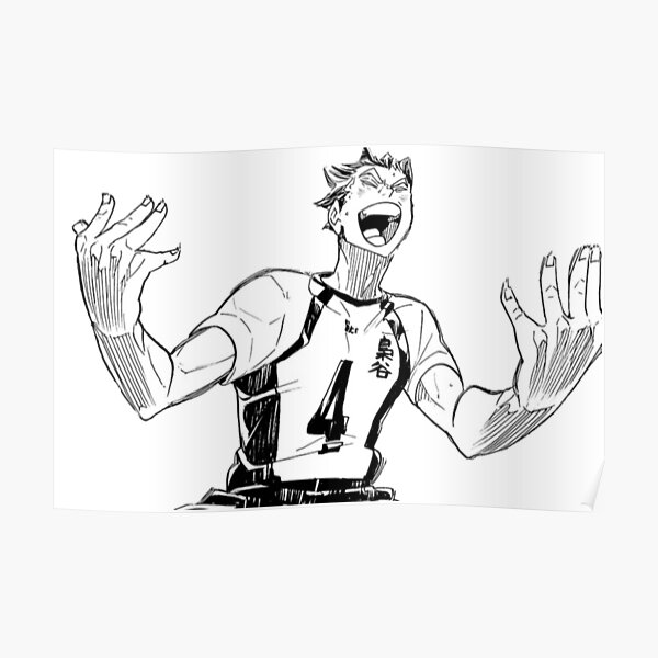 Bokuto Haikyuu Manga Cap Poster For Sale By Joojlia Redbubble 0929