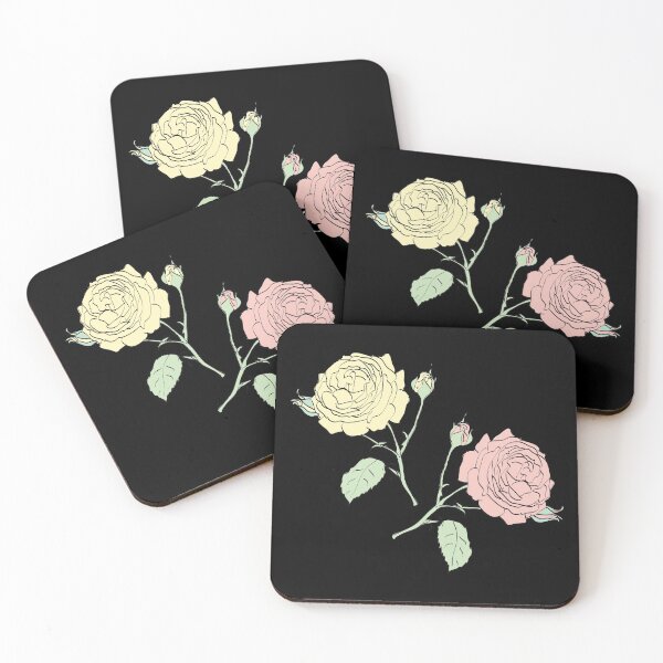 Item preview, Two roses, with black lines designed and sold by SourFlowers.