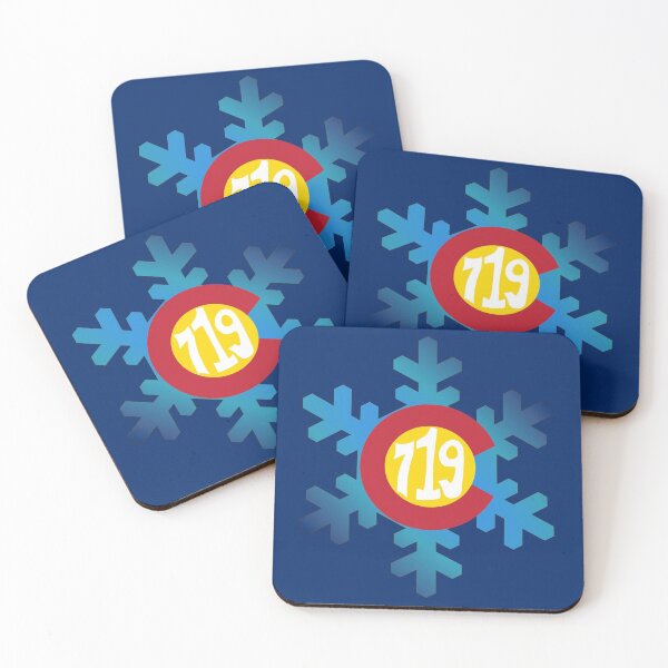 Item preview, Hand Drawn Colorado Flag Snowflake 719 Area Code designed and sold by itsrturn.