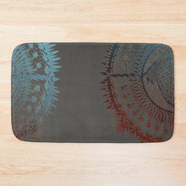 Item preview,  gray blue mandala Sacred geometry trippy psychedelic  designed and sold by shantiru.