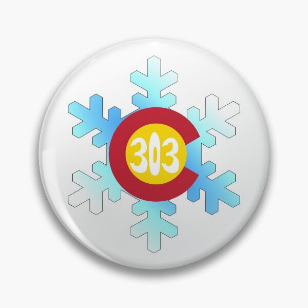Item preview, Hand Drawn Colorado Flag Snowflake 303 Area Code designed and sold by itsrturn.