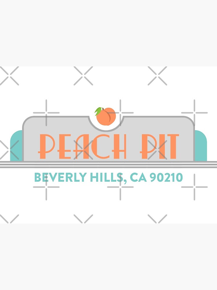 Lamina Rigida Peach Pit Beverly Hills De Fandemonium Redbubble