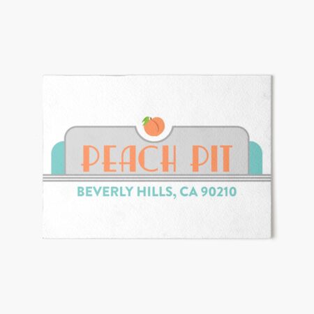 Peach Pit Beverly Hills Art Board Print By Fandemonium Redbubble