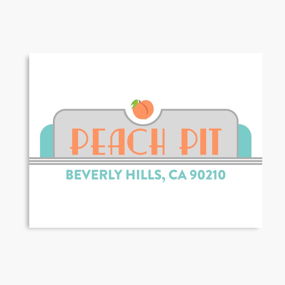 Peach Pit Beverly Hills Photographic Print By Fandemonium Redbubble