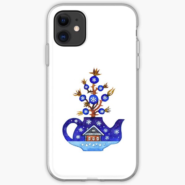 Winter rosehip iPhone Soft Case