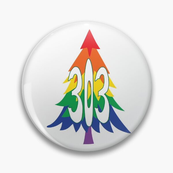 Item preview, Hand Drawn Colorado Pride Tree 303 Area Code designed and sold by itsrturn.