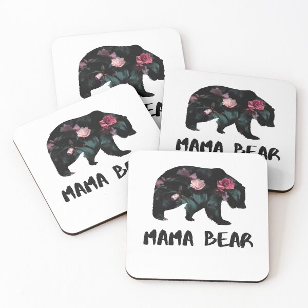 Item preview, Mama Bear Floral Silhouette designed and sold by lozo828.