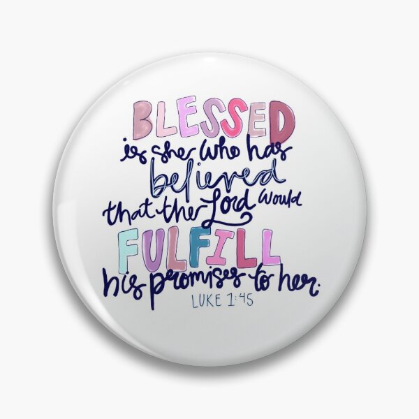 Item preview, Luke 1:45 - bible verse designed and sold by itsokaymk.