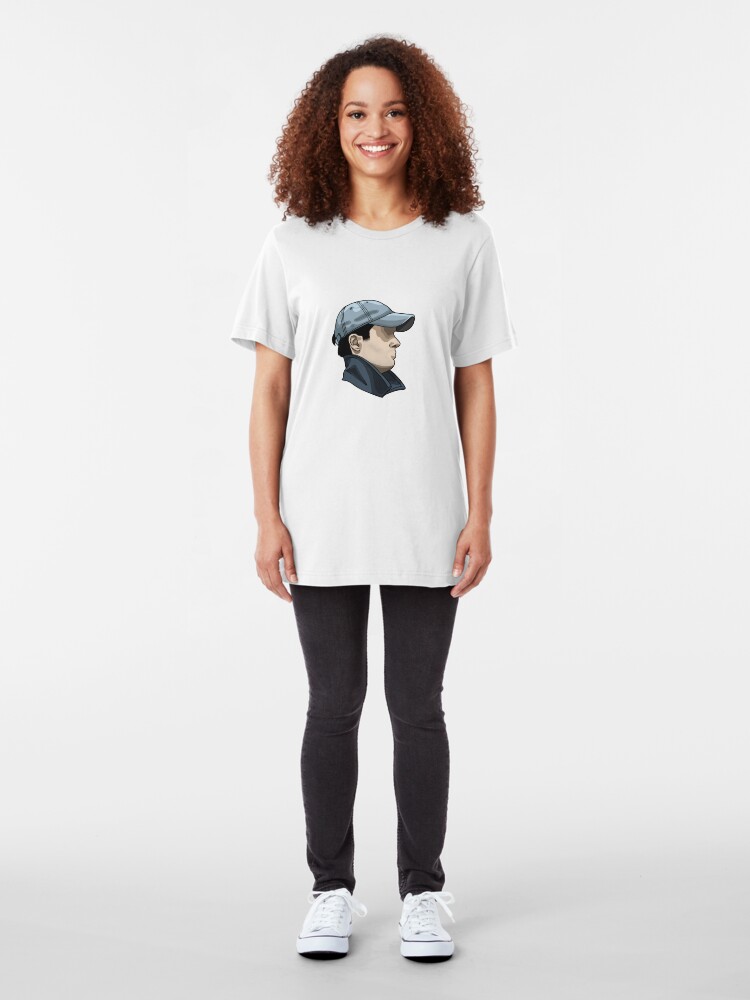 Alternate view of you-character sticker Slim Fit T-Shirt