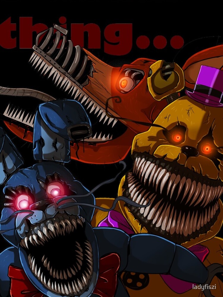 FNAF 4 Nightmare Animatronics Canvas Print for Sale by ladyfiszi