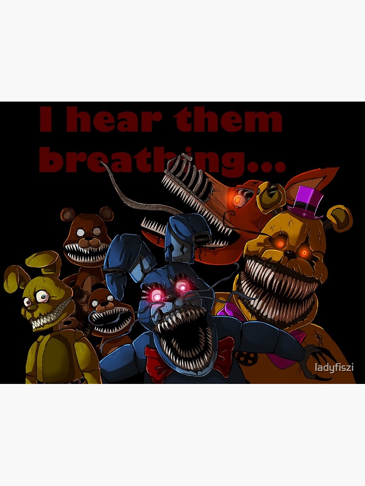 FNAF 4 Nightmare Animatronics | Metal Print