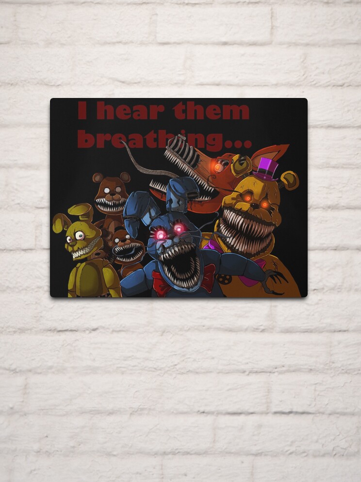 FNAF 4 Nightmare Animatronics | Metal Print