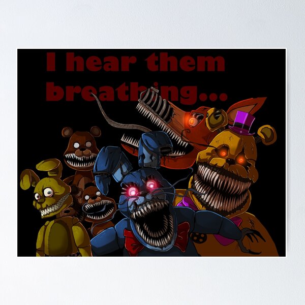 Fnaf Nightmare Animatronics Wall Art for Sale