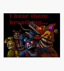 FNAF 4 Nightmare Animatronics Photographic Print