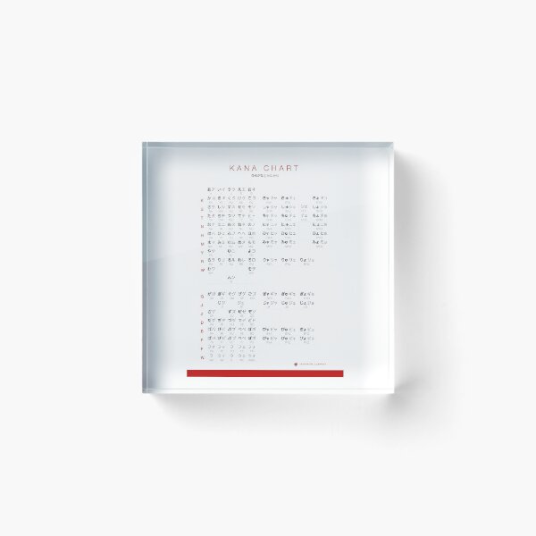 Item preview,  Kana Chart - Combined Hiragana and Katakana Chart designed and sold by Fernando Pizzani.