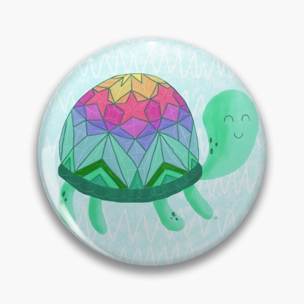 Item preview, Cute Rainbow Shell Turtle designed and sold by RuthMCreative.