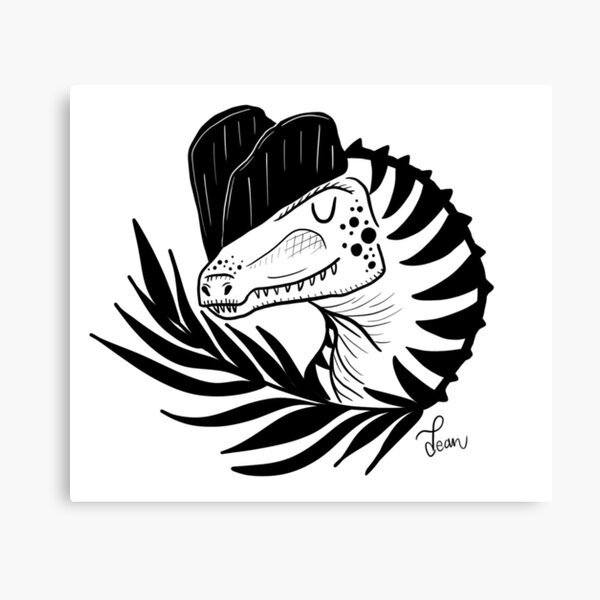 Prints Painting Dinosaur Wall Art Unframed Black And White - Temu