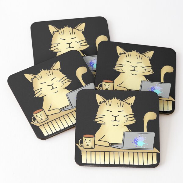 Item preview, Home office cat designed and sold by claudiasartwork.