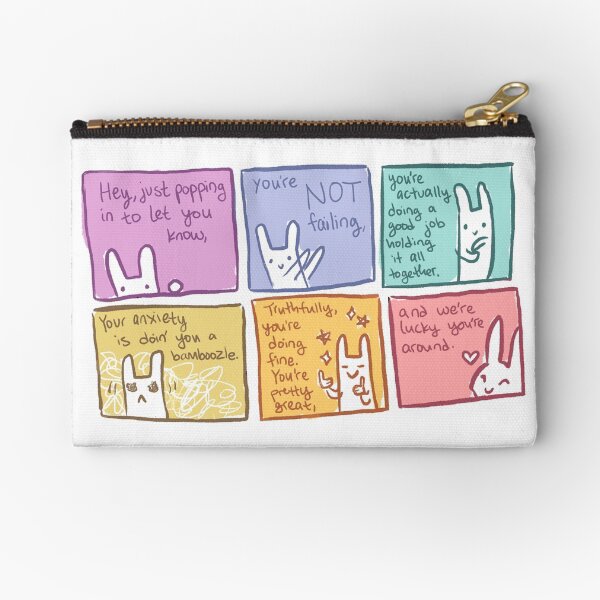 Item preview, YOU'RE NOT FAILING Encouraging Bunny Comic designed and sold by thelatestkate.