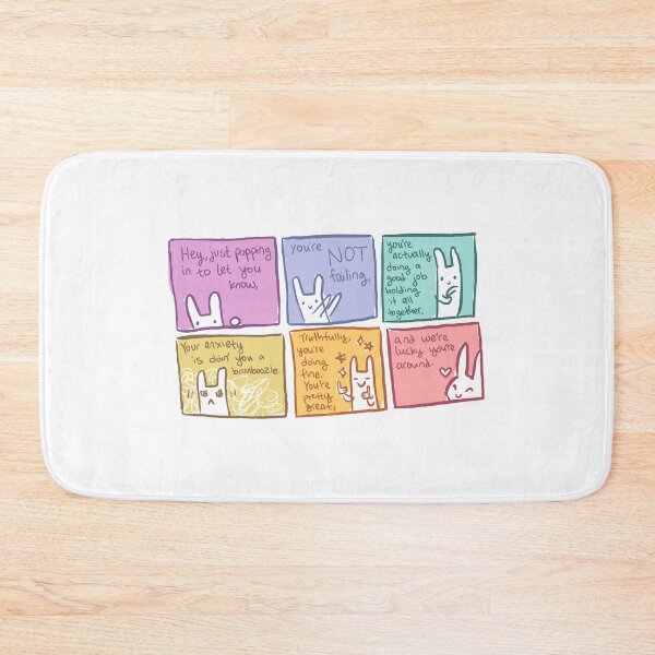Item preview, YOU'RE NOT FAILING Encouraging Bunny Comic designed and sold by thelatestkate.