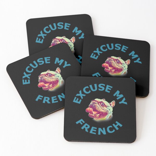 Item preview, Excuse My French - Blue designed and sold by ryanwfraser.