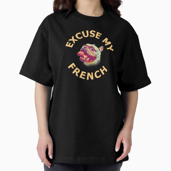 Item preview, Excuse My French - Peach designed and sold by ryanwfraser.